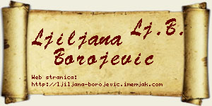 Ljiljana Borojević vizit kartica